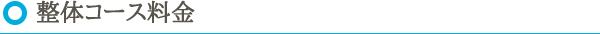 整体コース料金